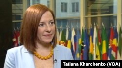 Juru bicara Departemen Luar Negeri Amerika Serikat, Jen Psaki (Foto: dok).