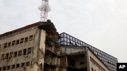 Zgrada RTS-a uništena tokom NATO bombardovanja Foto: AP