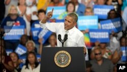 اوباما حمایت از کلینتون را با سخنرانی در برخی ایالت ها دنبال می کند. 