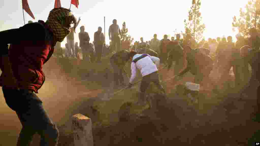 Garin Sunac kusa Siriiya, 10 ga Nuwamba, 2014.