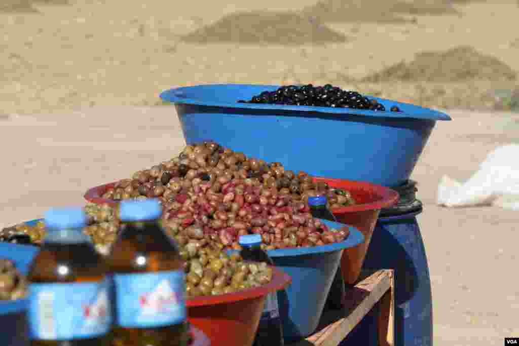 Secara historis merupakan simbol perdamaian, peradaban dan kehormatan, zaitun masih tumbuh di daerah-daerah yang hancur oleh militan-militan Negara Islam (ISIS) dan perang dekat Bashiqa, Irak (23/11). (VOA/H.Murdock)