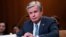 FBI Director Christopher Wray testifies before a Senate Appropriations Commerce, Justice, Science, and Related Agencies Subcommittee, in Washington, D.C.