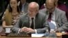 FILE - U.N. Special Representative Nicholas Kay briefing the Security Council on Somalia, Sept. 13, 2013. In his final interview before leaving office, he says Somalia has an “unstoppable momentum” toward being a stable and secure country.