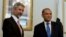 Indian Foreign Secretary Subrahmanyan Jaishankar, left, meets with his Pakistani counterpart Aizaz Chaudhry at the foreign ministry in Islamabad, Pakistan, March 3, 2015.