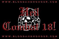 FILE - An internet screenshot taken Sept. 14, 2000, shows Combat 18, the armed branch of the white supremacist group Blood &amp; Honour.