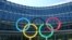 ফটোঃ সুইজারল্যান্ডের লুসানে করোনাভাইরাস (কোভিড-১৯) প্রাদুর্ভাবের সময় আন্তর্জাতিক অলিম্পিক কমিটির (আইওসি) ভবনের সামনে অলিম্পিক রিংগুলির ছবি। 
