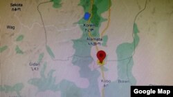 የአካባቢው ካርታ