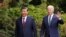 FILE PHOTO: U.S. President Joe Biden meets with Chinese President Xi Jinping on the sidelines of APEC summit, in Woodside