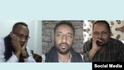 ዳንኤል ሺበሺ፣ጋዜጠኛ ኤልያስ ገብሩና አናኒያ ሶሪ