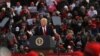 President Donald Trump holds a campaign rally in Londonderry, New Hampshire, Oct. 25, 2020. 