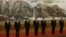 中共新政治局七常委集体亮相。左起：张高丽，刘云山，张德江，习近平，李克强，俞正声，王岐山