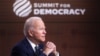 조 바이든 미국 대통령이 9일 워싱턴 국무부 건물에서 민주주의 정상회의를 개최했다.
