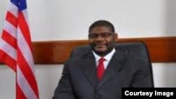 FILE - Outgoing Liberia Senate Leader Gbehzongar Findley.