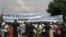 Malians opposed to a foreign military intervention to retake Mali's Islamist-held north march in the streets of the capital, Bamako, Mali, October 18, 2012. 