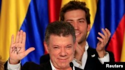 Rais Juan Manuel Santos wa Colombia ndiye mshindi waTtuzo ya Amani ya mwaka wa 2016 la Nobel.