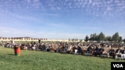 هزاران تن امروز جهت اشتراک نشست شورای تفاهم، به پارک عینو مینه آمده بودند.