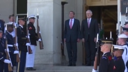 澳洲总理特恩布尔2016年9月22日访问五角大楼欢迎仪式视频