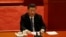 中共领导人习近平2020年10月23日在纪念“抗美援朝”会议上发表讲话（路透社）