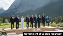 七国集团(G7)在加拿大阿尔伯塔省卡纳纳斯基斯召开峰会。 (2025年6月16日)