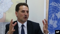 Pierre Krähenbühl, commissaire général de l'UNRWA depuis Beyrouth, Liban, le 16 mai 2014