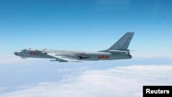 中国空军的轰6轰炸机