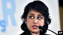 La Présidente mauricienne Ameenah Gurib-Fakim à Budapest en Hongrie, le 29 novembre 2016