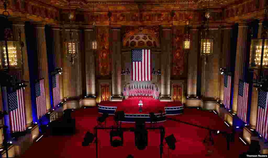 니키 헤일리 전 유엔주재 미국 대사가 워싱톤 멜론 대강당에서 공화당 전당대회 찬조 연설을 했다. 