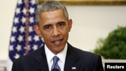 美国总统奥巴马2015年6月24日在白宫宣布修改美国救赎人质政策。