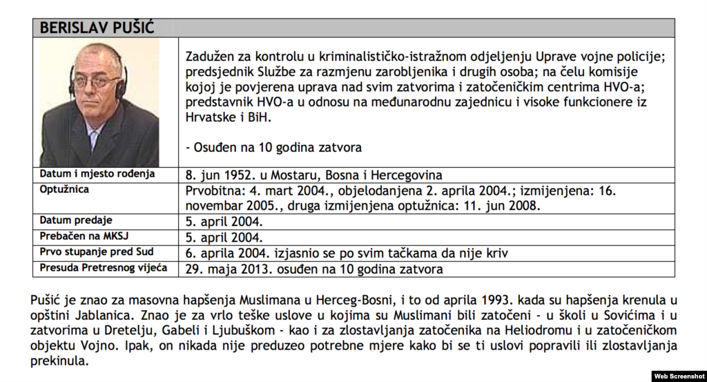 Berislav Pušić prvostepena presuda