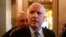 U.S. Senator John McCain (R-AZ) leaves after Senator Dianne Feinstein's (D-CA) speech on the Senate floor on Capitol Hill, in Washington, Dec. 9, 2014.