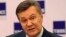Ukraine's ousted president Viktor Yanukovych speaks at a news conference in Rostov-on-Don, Russia, Nov. 25, 2016. 