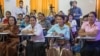 Some commune councilors of the Cambodia National Rescue Party (CNRP) from the provinces attend a women empowerment workshop at the CNRP's headquarters in Phnom Penh on Wednesday, August 10, 2016. (Leng Len/VOA Khmer) 