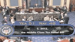 美国国会参议院投票表决（资料照片）