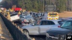 Lančani sudar u Virdžiniji (Virginia State Police via AP)