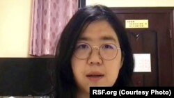 中国上海公民记者张展 (照片来源：无国界记者网站)