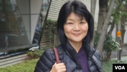 2002年至2008年任《产经新闻》驻北京记者的福岛香织（美国之音歌篮拍摄）