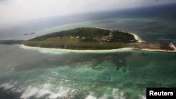 Foto dari udara Pulau Pagasa (Harapan), salah satu pulau di deretan kepulauan Spratly yang menjadi sengketa Filipina dan China di Laut China Selatan (Foto: dok).