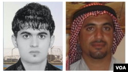 محمدعلی عموری (راست) مختار آلبوشوکه،‌ دو زندانی عقیدتی در ایران