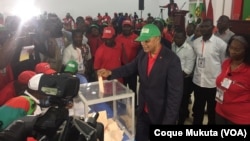 Adalberto Costa Júnior vota no congresso da UNITA, Novembro de 2019