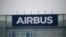 Logo Airbus di kantor perusahaan tersebut di Blagnac, pinggiran Toulouse, 16 Oktober 2024.