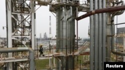 러시아 크라스노야르스크의 정유공장. (자료사진)