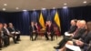 Presidente Iván Duque junto al presidente Donald Trump en una conferencia de prensa en el marco de la Asamblea General de la ONU [Foto: Laura Sepúlveda]