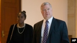 美国朝鲜问题特使比根2019年3月5日出席参议院的闭门听证。