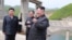 North Korean leader Kim Jong Un visits Kumyagang Power Station No. 2 in North Korea in this May 4, 2019, photo supplied by the Korean Central News Agency.