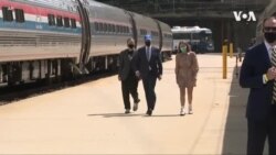 美国总统拜登庆祝美铁成立50周年