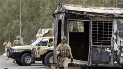 کمپ اشرف پس از حمله ارتش عراق. ۸ آوریل ۲۰۱۱