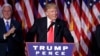 President-elect Donald Trump gives his acceptance speech during his election night rally, Nov. 9, 2016, in New York. 