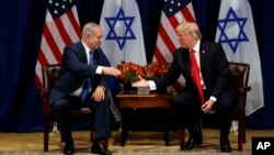 آقای ترامپ و نتانیاهو در حاشیه نشست سازمان ملل دیدار کردند. 
