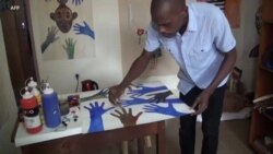Un artiste camerounais combat la pandémie... avec son pinceau
