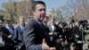 House Intelligence Committee Chairman Rep. Devin Nunes, R-Calif, speaks with reporters outside the White House in Washington, March 22, 2017, following a meeting with President Donald Trump. 